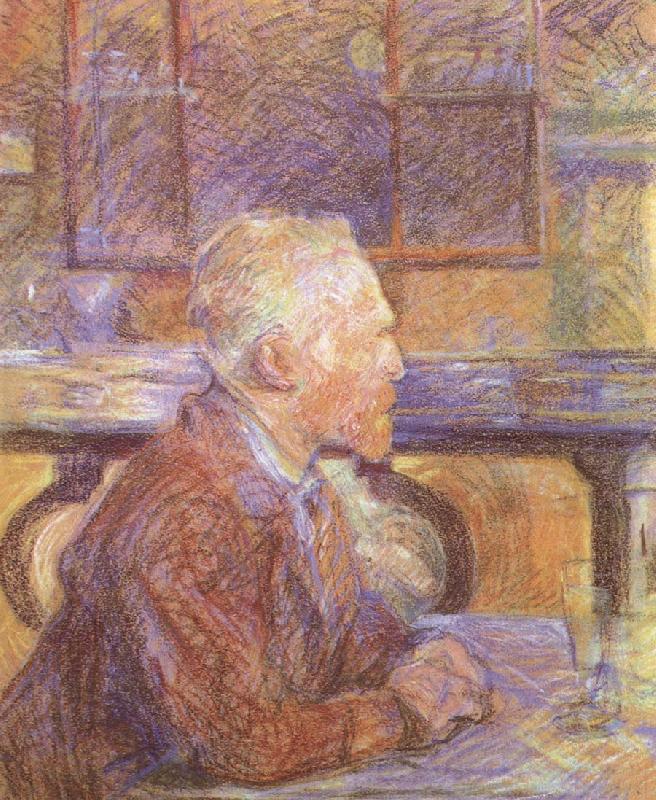 Henri de toulouse-lautrec Portrait of Vincent van Gogh Norge oil painting art